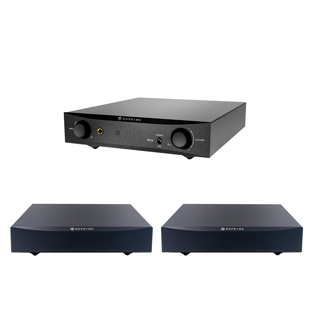 NuPrime Audio 9 Series Siyah Dual Mono Set (DAC-9X, 2 x STA-9X)